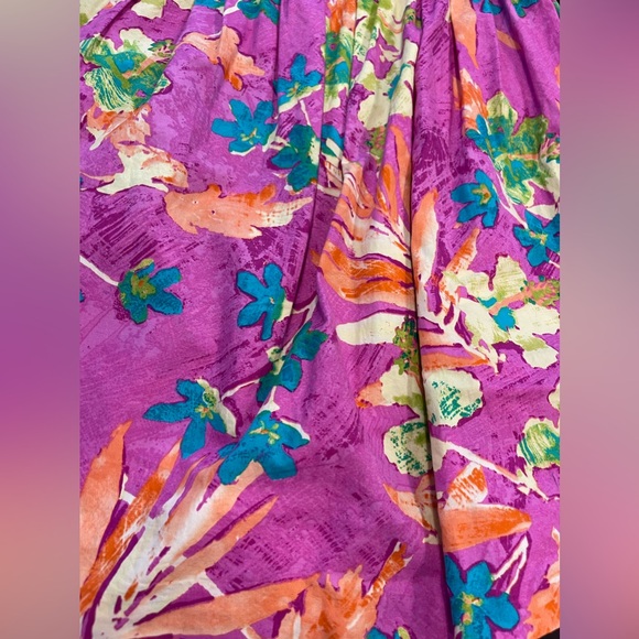 Jones wear jeans co ladies size 8 side zip Hawaiian‎ print all cotton skirt - Picture 11 of 12